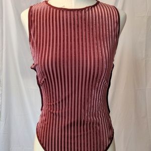 One piece sleeveless top